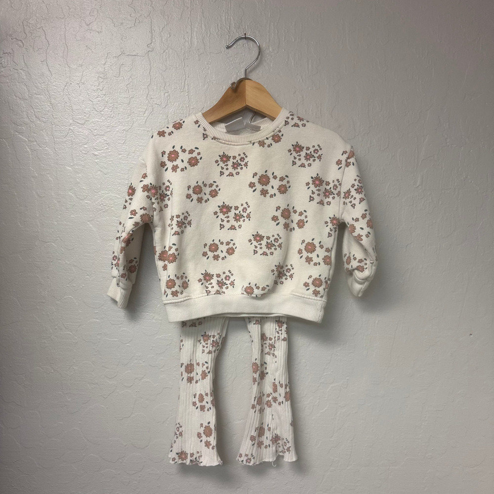 $30 ADD ON zara cream floral set 18-24M 2-3Y cotton on baby gap h&m sweatshirt